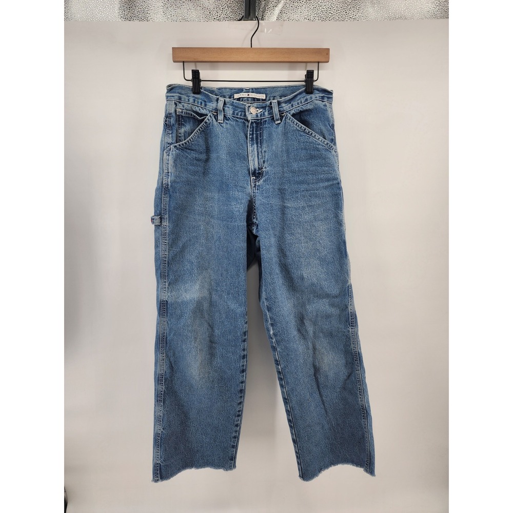 Tommy Hilfiger Carpenter Jeans Blue Denim Loose Fit Workwear 28x26